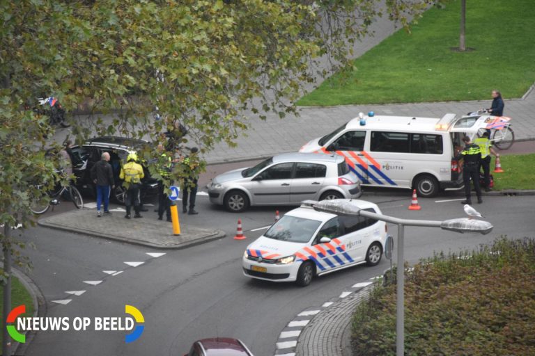 Aanrijding tussen twee personenauto’s Heemraadsingel Rotterdam