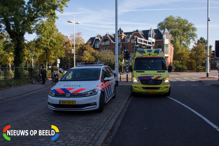 Botsing tussen twee fietsers Bargelaan Leiden