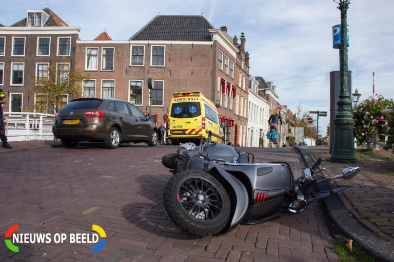 Materiële schade na ongeval Oude Singel Leiden