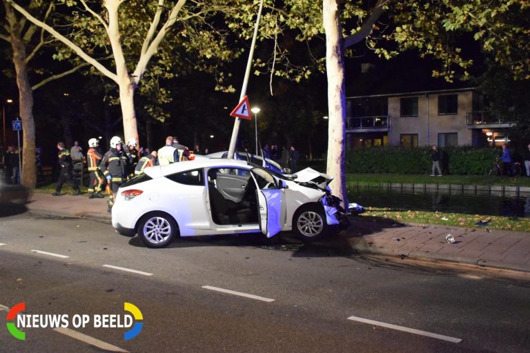 Drie gewonden na forse aanrijding Gildenburg Gouda