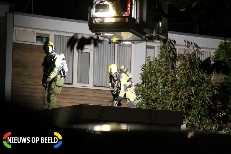 Brand op dak van woning Andriessenrode Zoetermeer