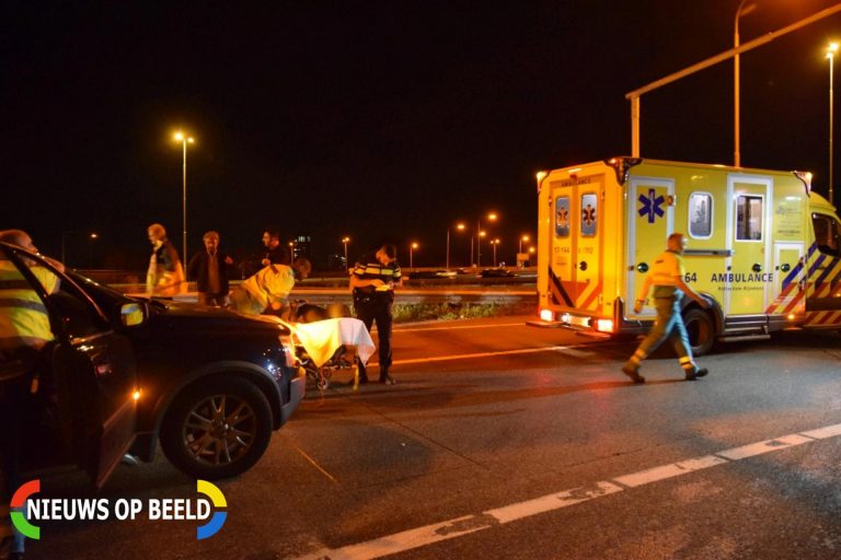 Gewonden bij ongeval op oprit Rijksweg A16 Rotterdam