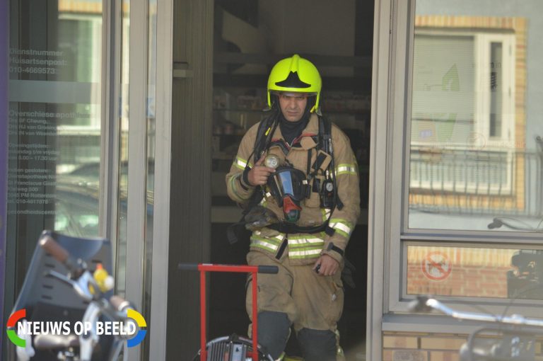 Brand in kabelgoot Gezondheidscentrum Overschie Rotterdamse Rijweg Rotterdam