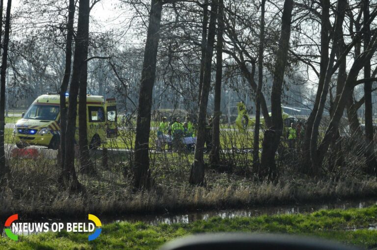 Fietser gewond op wielerbaan Landscheiding Rotterdam