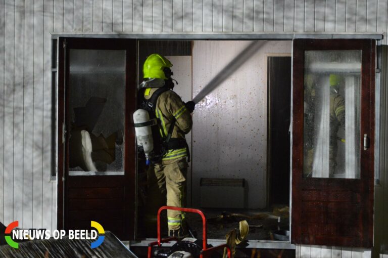 Vakantiehuisje afgebrand Gorslaan Oostvoorne