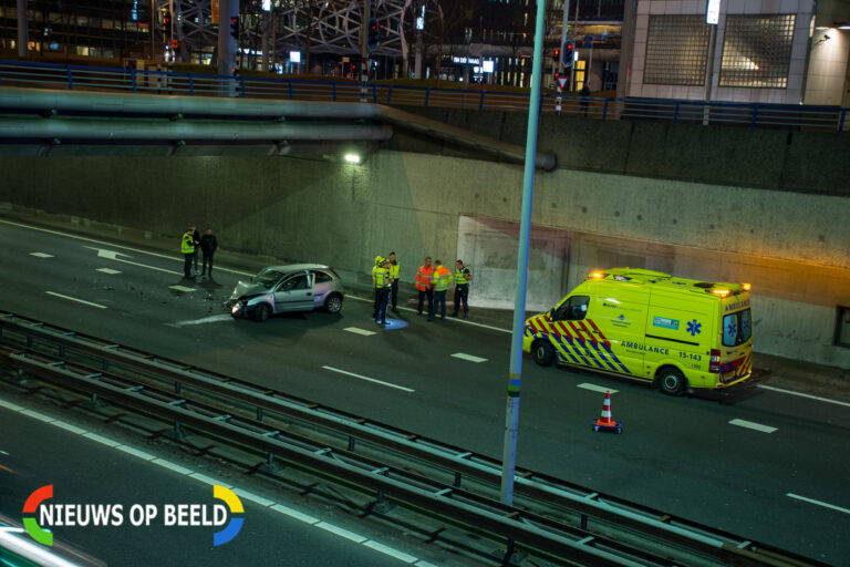 Eenzijdig ongeval op Rijksweg A12 bij Den Haag