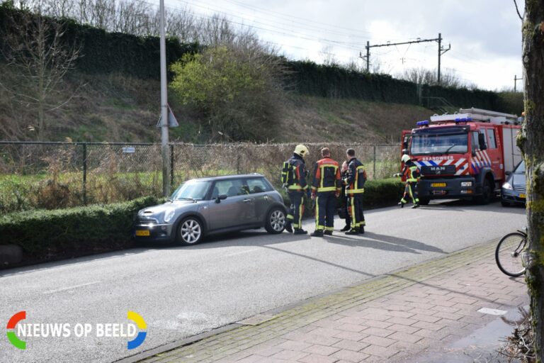 Airbag klapt na uitwijkmanoeuvre voor overstekende eend Reigerhof Nieuwerkerk aan den IJssel