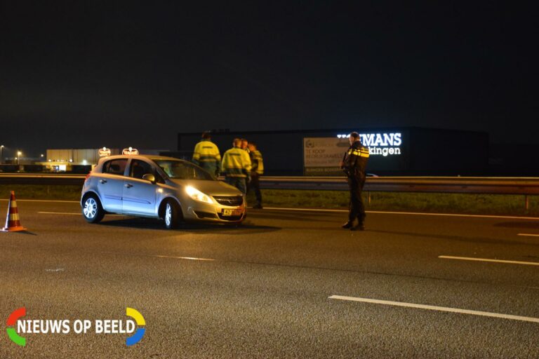 Bestuurder gaat ervandoor na ongeval Rijksweg A12 Bodegraven