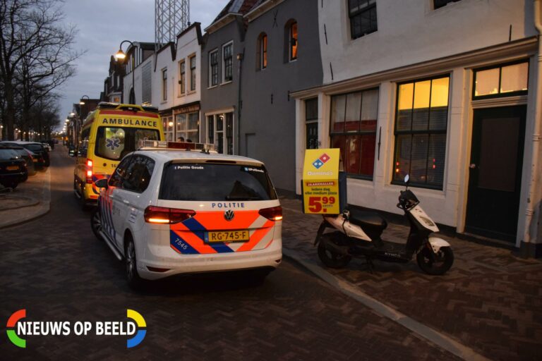 Bezorgbrommer gewond bij ongeval Raam Gouda