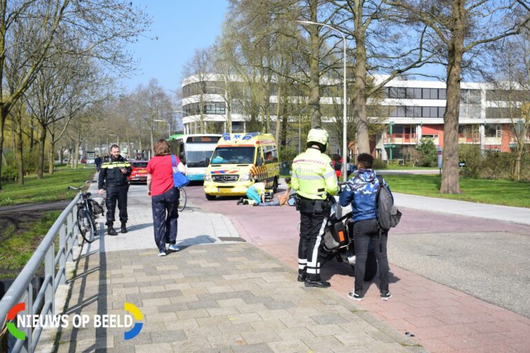 Fietsster gewond na botsing met scooter Groen van Prinsterersingel Gouda