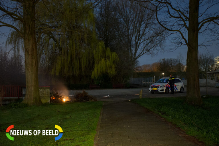 Sporenonderzoek na buitenbrand in Voorburg