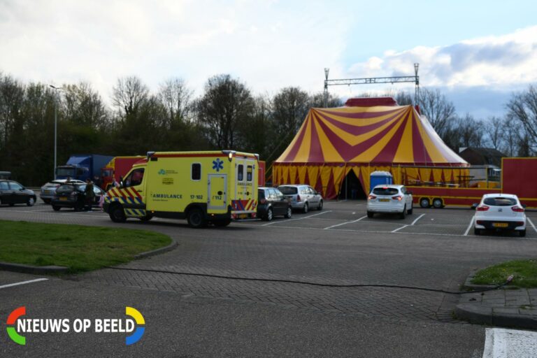 Kind krijgt allergische reactie tijdens circus voorstelling Woordbouwerplein Hellevoetsluis