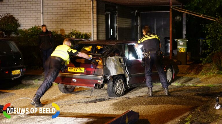 Opnieuw auto uitgebrand Plaswijckweg Gouda