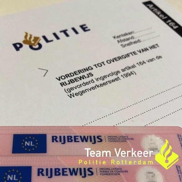 Politie vordert rijbewijzen in forse snelheidsovertreding wegwerkzaamheden A13