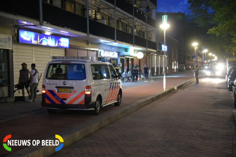 Persoon beschoten op terras van café Putselaan Rotterdam
