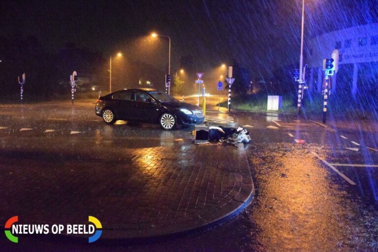 Bestuurder scooter gewond na ongeluk Dreef Gouda