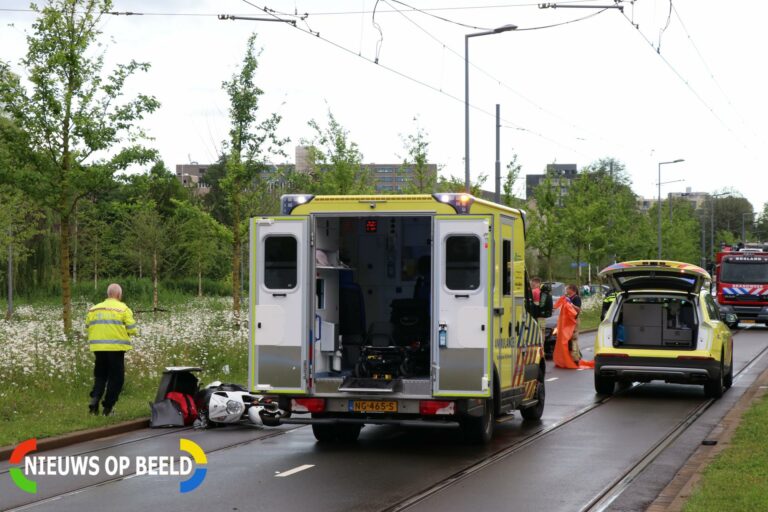 Maaltijdbezorger overleden na ongeluk Burgemeester Oudlaan Rotterdam