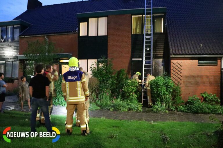 Brandweer druk door wateroverlast Nieuwe Tiendweg Krimpen aan den IJssel