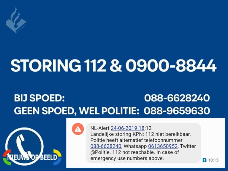 Minister Justitie en veiligheid blundert met alternatief 112-nummer Binnenhof Den Haag