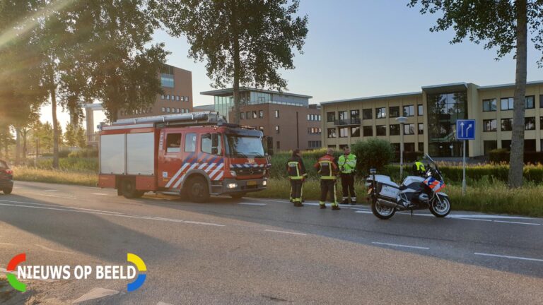 Brommer in brand gevlogen Nieuwe Gouwe O.Z Gouda