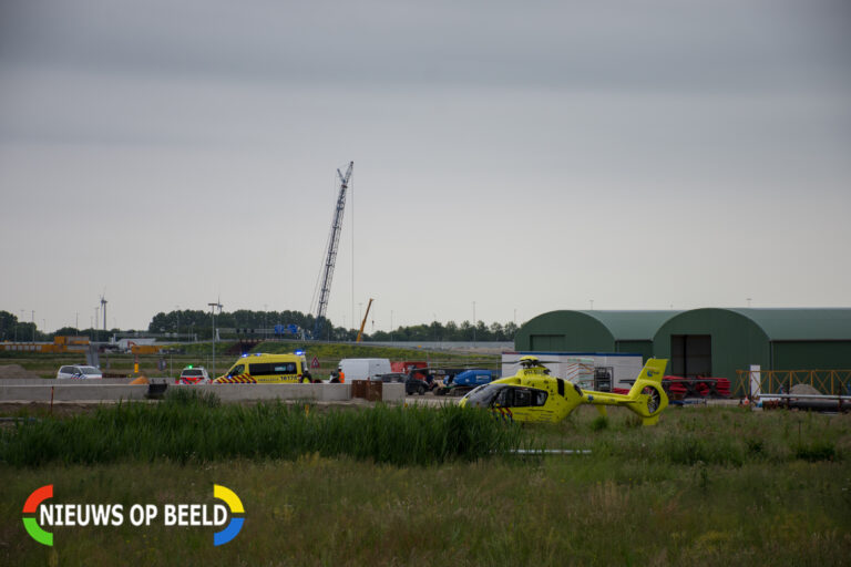 Bouwvakker zwaargewond bij aanleg RijnlandRoute