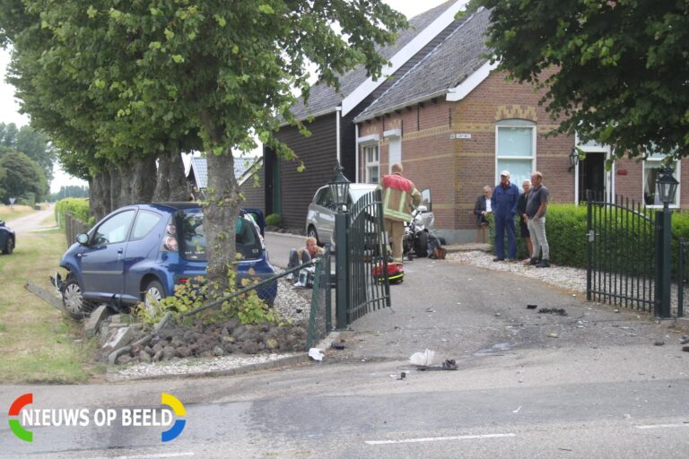 Twee zwaargewonden bij aanrijding Dorpsweg Oudenhoorn
