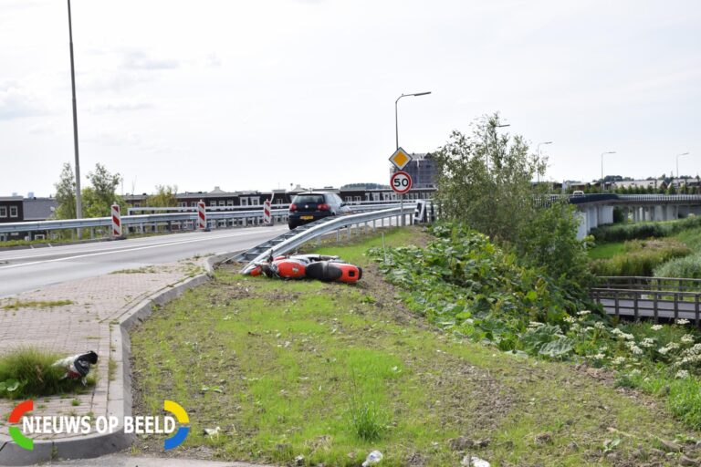 Motorrijder onderuit na aanrijding met auto Kanaaldijk – N207 Gouda