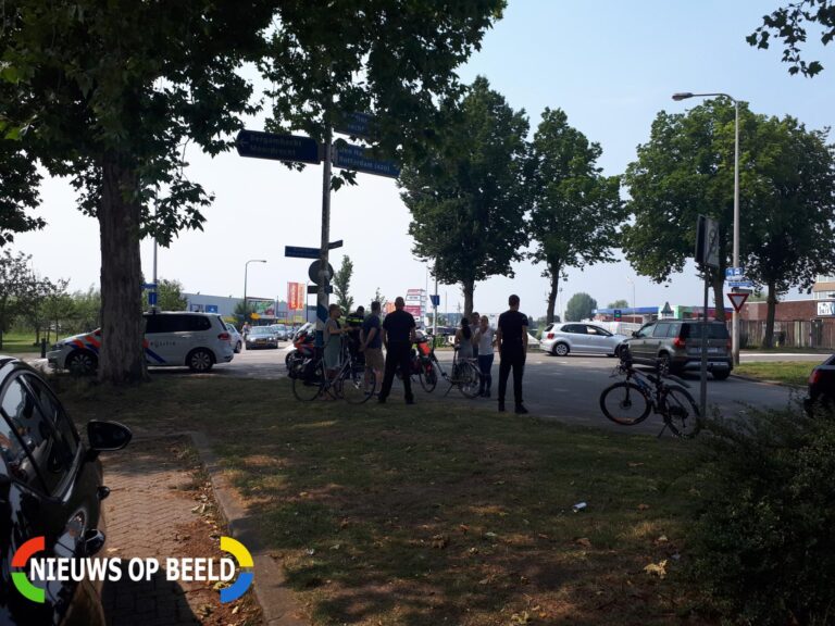 Motorrijder gewond na aanrijding met auto Goudkade Gouda