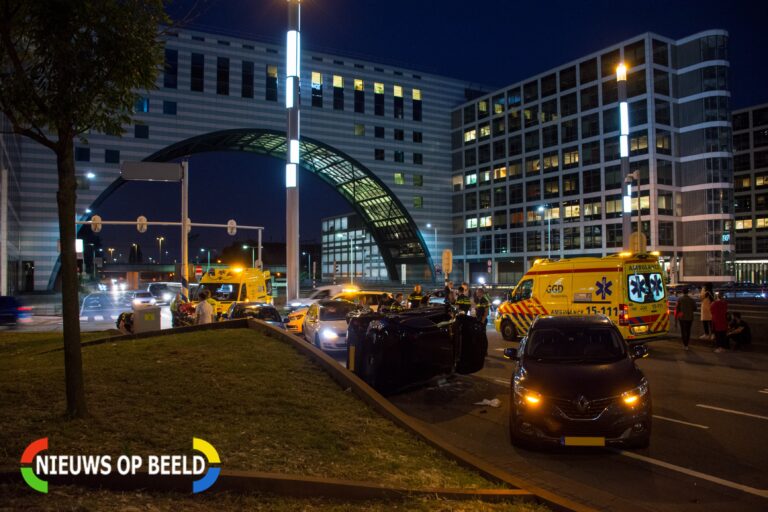 Vier gewonden na forse aanrijding in Den Haag