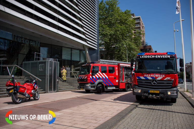 BHV-er blust brand in Malietoren Den Haag