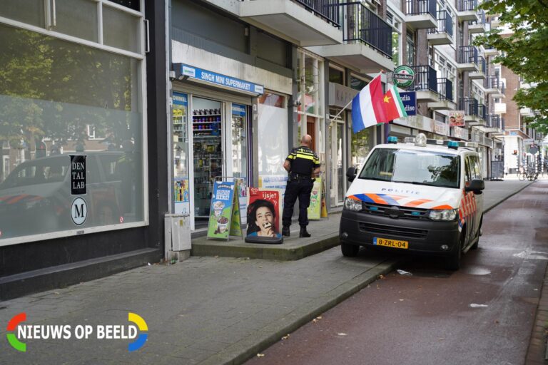 Overval op levensmiddelen winkel Admiraal de Ruyterweg Rotterdam