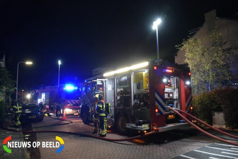 Flinke rookontwikkeling bij brand op zolder Frans Halsstraat Spijkenisse