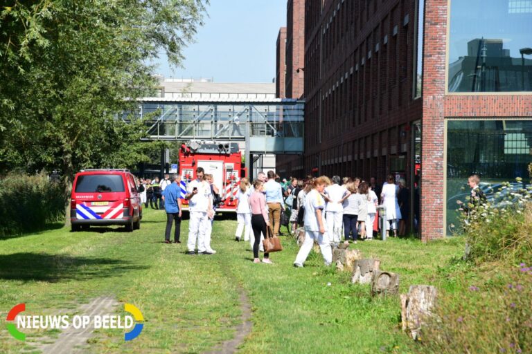 Koelkast in brand laboratorium Maasstad Ziekenhuis Lopikstraat Rotterdam