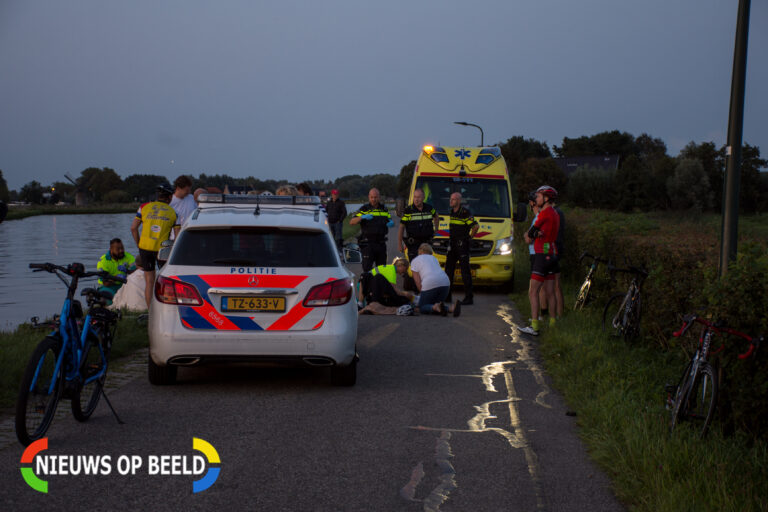 Wielrenners gewond na valpartij
