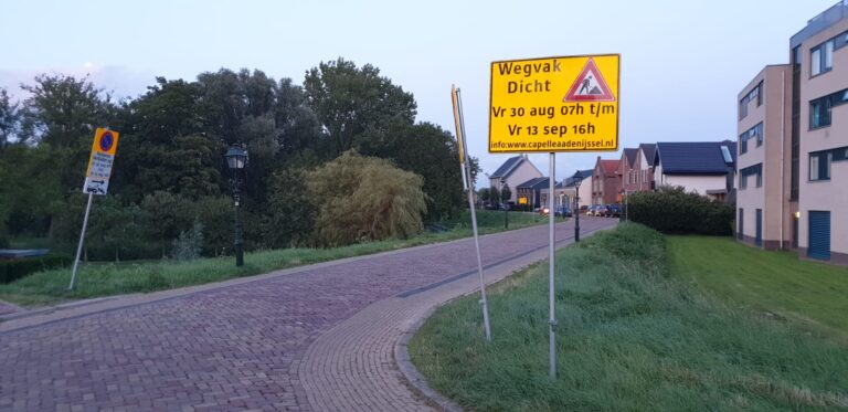 Aanleg drempels tussen de Slotlaan en Dorpsstraat