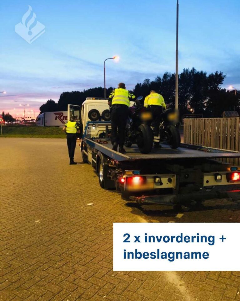 Motoren met ruim 185 km/u van snelweg gehaald