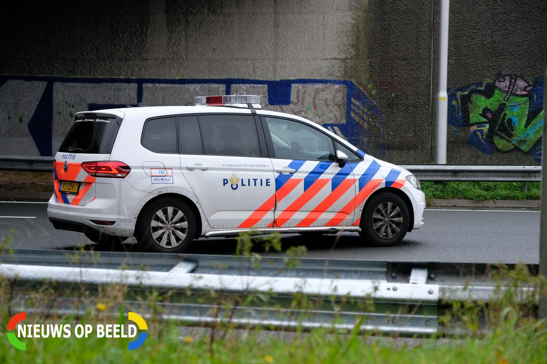 Vrachtwagen gekanteld A38 / A16 Ridderkerk