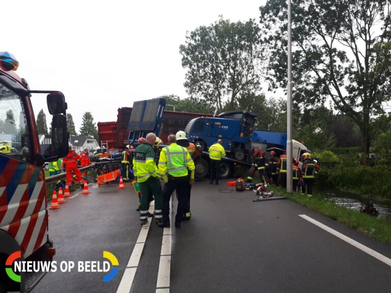 Drie gewonden na zwaar ongeval N207 Boskoop