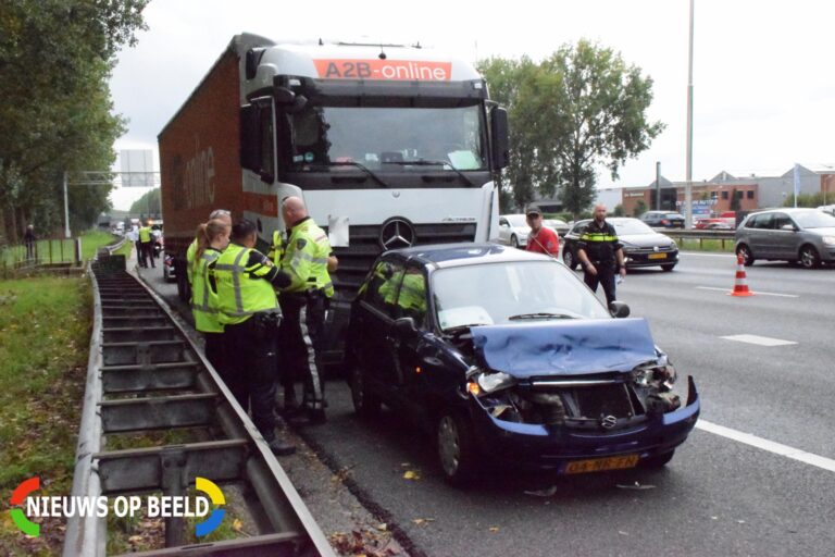 Meerdere voertuigen betrokken bij aanrijding Rijksweg A20 Nieuwerkerk aan den IJssel