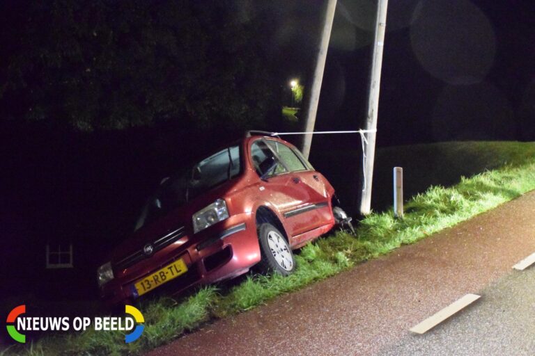 Opnieuw ongeval op dijk ondanks waarschuwingsborden Kattendijk Gouderak