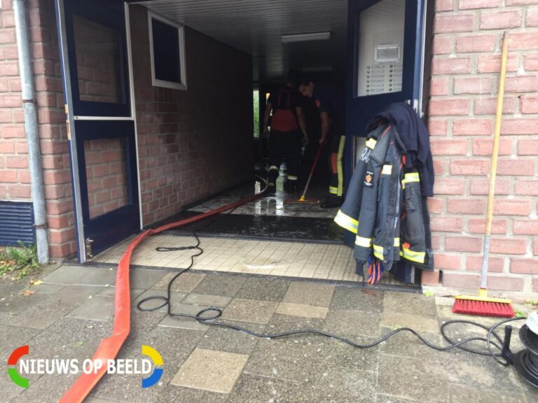 Flinke wateroverlast na waterleiding breuk Ruigenburg Gouda