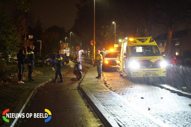 Gewonde na valpartij met scooter Woldberg Capelle aan den IJssel