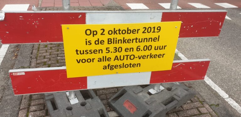 Testen kleppen Blinkerttunnel en tunnel bij Capelsebrug