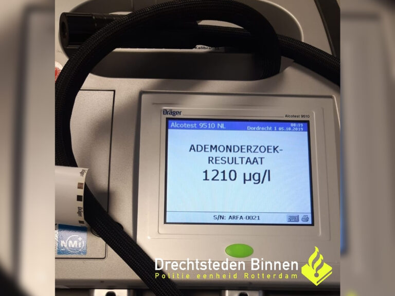 Met zes keer de toegestane hoeveelheid alcohol achter het stuur