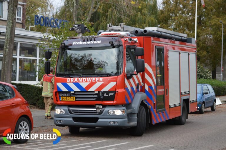 Brand in magnetron zorgt voor inzet brandweer Meidoornsingel Rotterdam