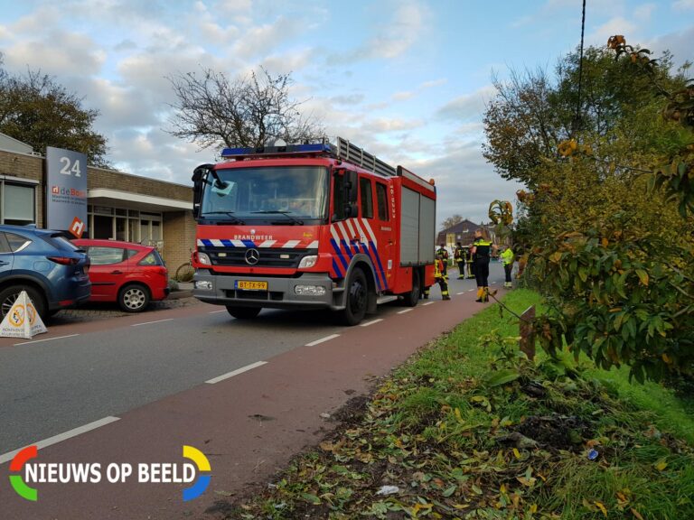 Gaslekkage door graafwerkzaamheden Gouderaksedijk Gouda