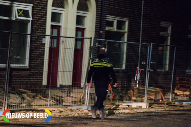 Politie onderzoek verdachte situatie op bouwplaats Heistraat Sittard