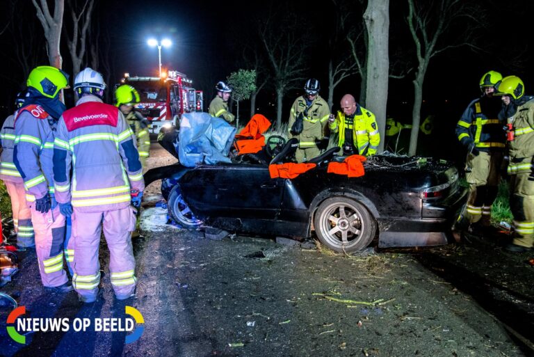 Zwaargewonde na eenzijdige botsing tegen boom Beijerlandschedijk Westzijde Klaaswaal