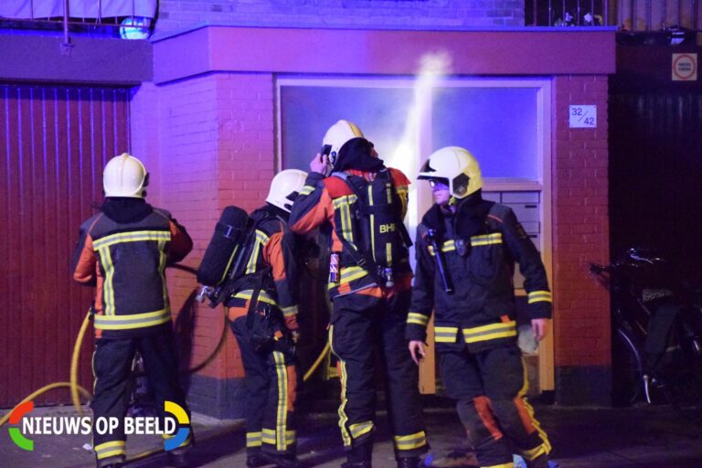 Felle brand in portiek Bernadottelaan Gouda