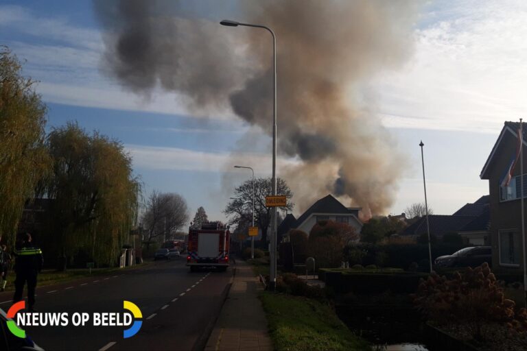 Grote brand in boerderij Noordzijde – N458 Bodegraven